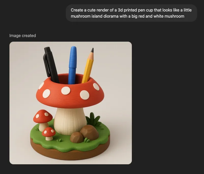 Prompting GPT-4o to generate the image