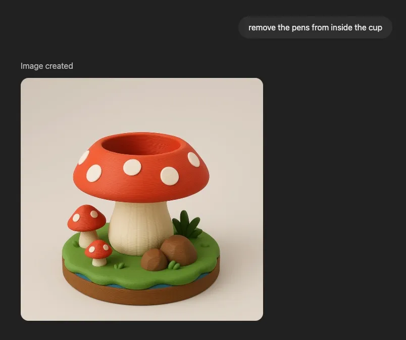 Prompting GPT-4o to edit the image